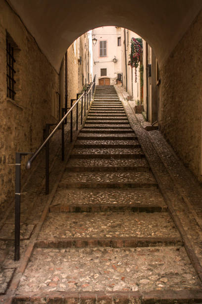 istock beautiful medieval streets of Spoleto 1404041481