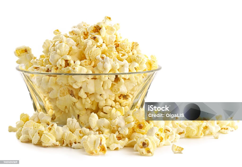 Salty popcorn Salty popcorn-fine addition to rest at a cinema  Bowl Stock Photo