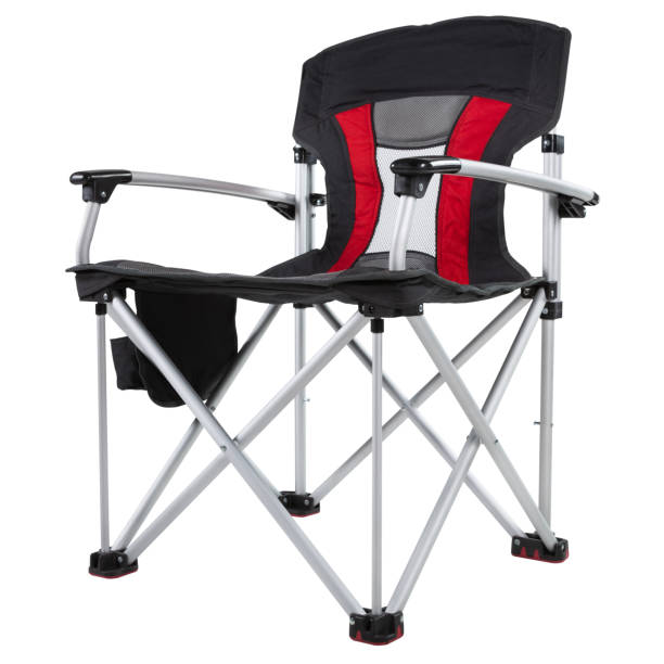 istock folding chair for camping or picnic, with aluminum frame, on a white background, bottom view 1404043143