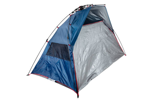 istock single blue easy tent, on a white background, diagonal arrangement 1404043153
