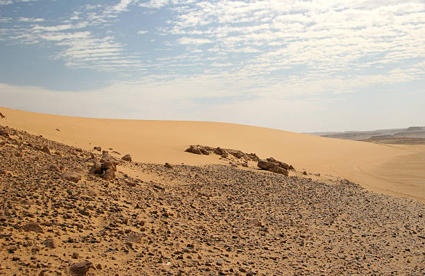 Dune stretching stock photo