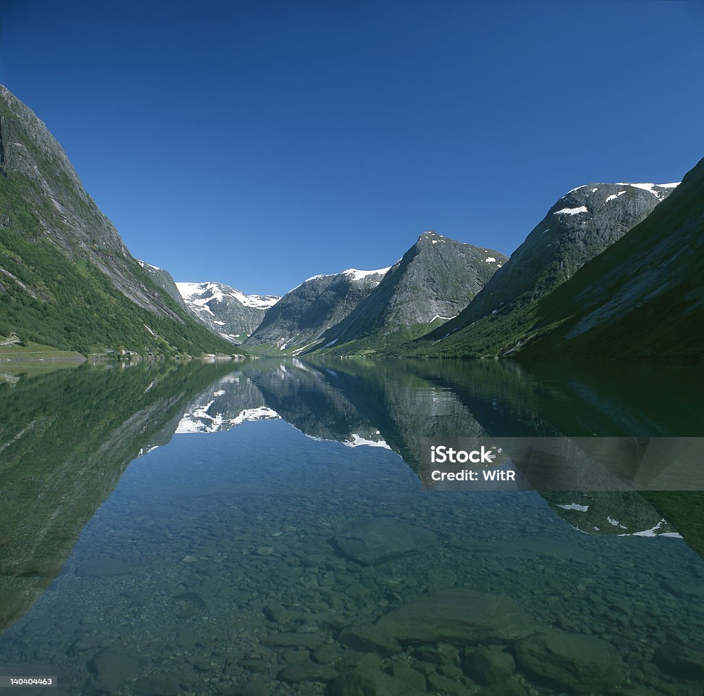 Blick auf Kjosnesfjord - Lizenzfrei Anhöhe Stock-Foto