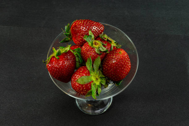 istock Strawberries in a vase top view 1404046349