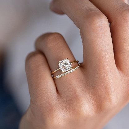 luxury diamond rings on woman fingers