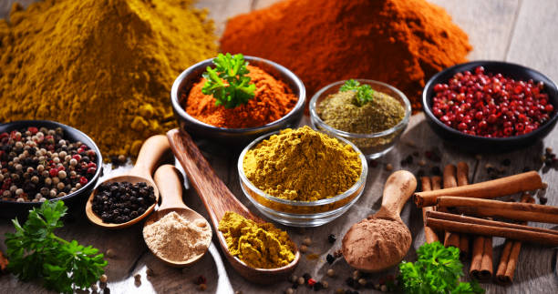 istock Variety of spices on kitchen table 1404050613