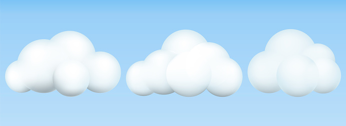 Free download of set cloud blue cartoon clouds sky soft weather vector  graphics and illustrations