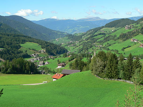 istock Green Alpine valley Dolomites, Italy 140405119
