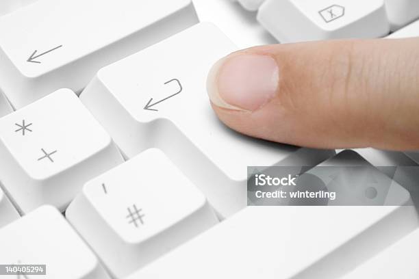 Pressing Enter Stock Photo - Download Image Now - Accessibility, Activity, Busy