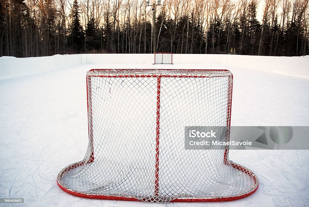Ziel on Ice Hockey - Lizenzfrei Eis Stock-Foto