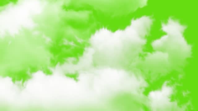 Clouds Moving on Green Screen
