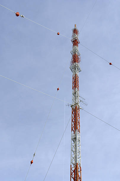 Radio & TV broadcasting tower 305 stock photo