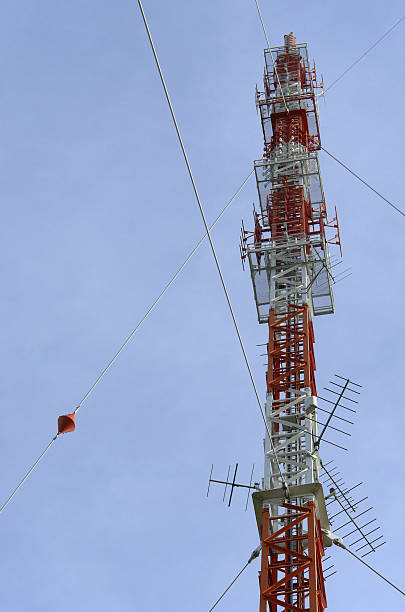 Radio & TV broadcasting tower 308 stock photo