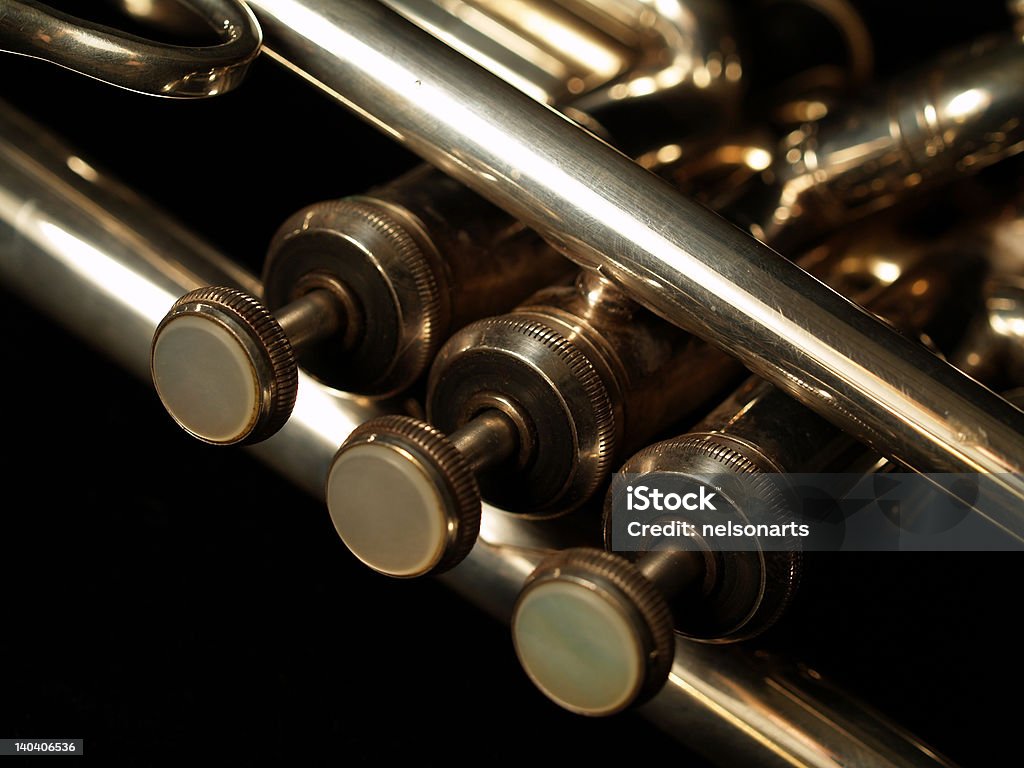 Trompeta de plata 3 - Foto de stock de Fotografía - Imágenes libre de derechos
