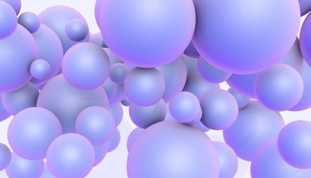 istock Colored balloons on a white background. 3D render. Festive background 1404065433