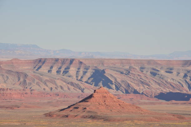 istock Large Eroded Mesa Against Distinct Desert Landscape 1404065627