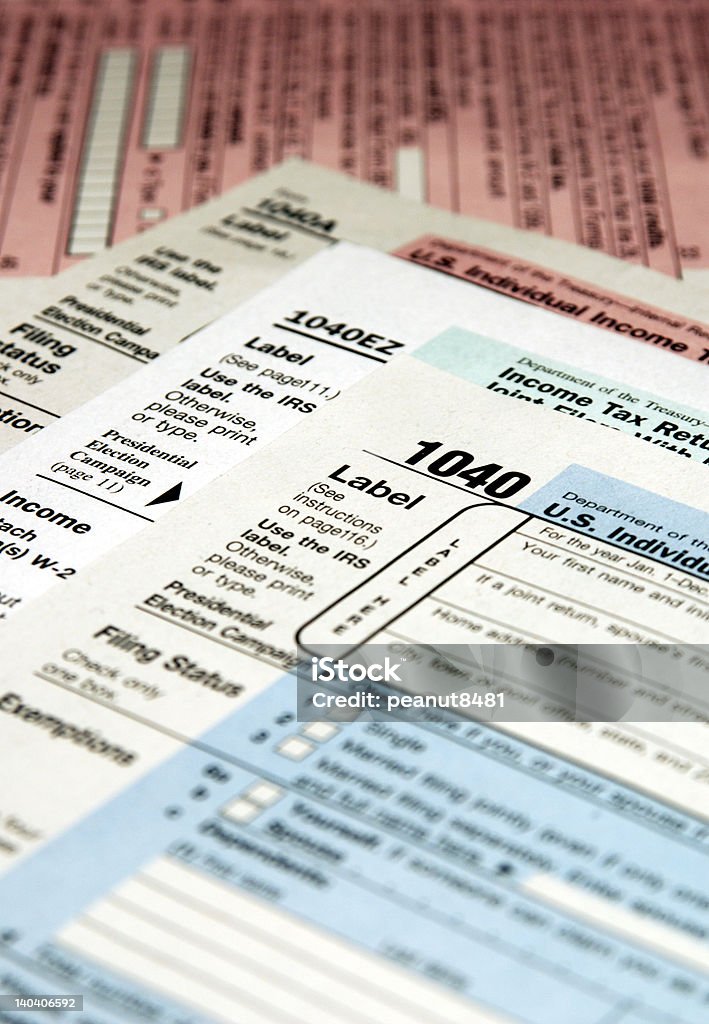 Formulários de impostos - Royalty-free Complexidade Foto de stock