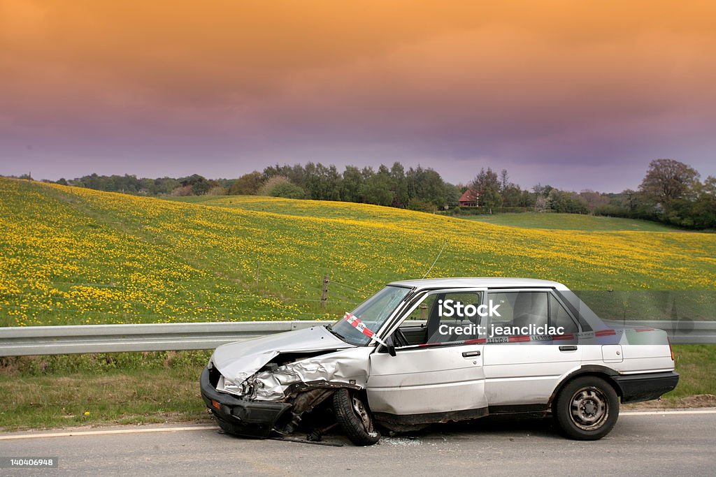 自動車事故 - エアバッグのロイヤリティフリーストックフォト