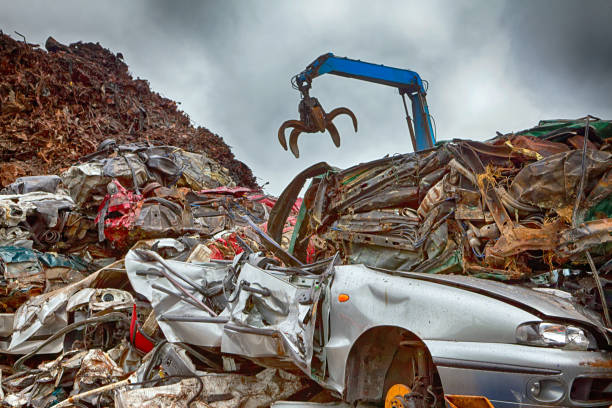 istock car wreck at junkjard 1404071409