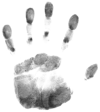 Crime Scene Investigation, Hand print