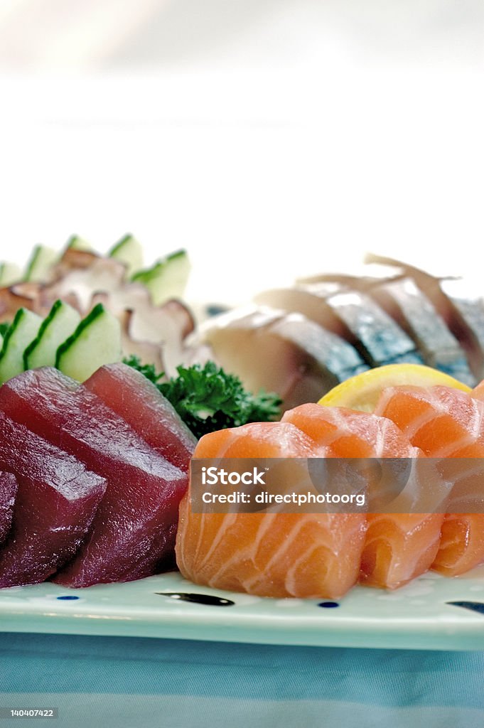 Comida japonesa, prato de Sashimi, detalhes PS - 42279 - Foto de stock de Alimentação Saudável royalty-free