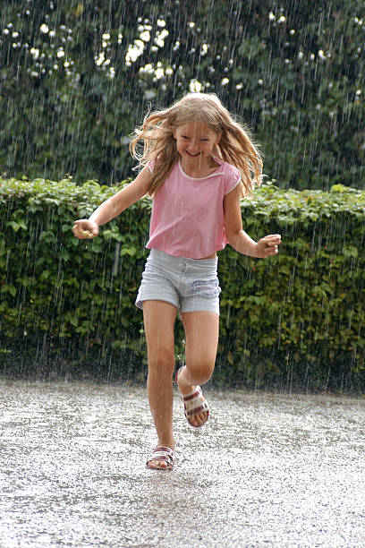 istock Girl in the Heavy Rain 140407515