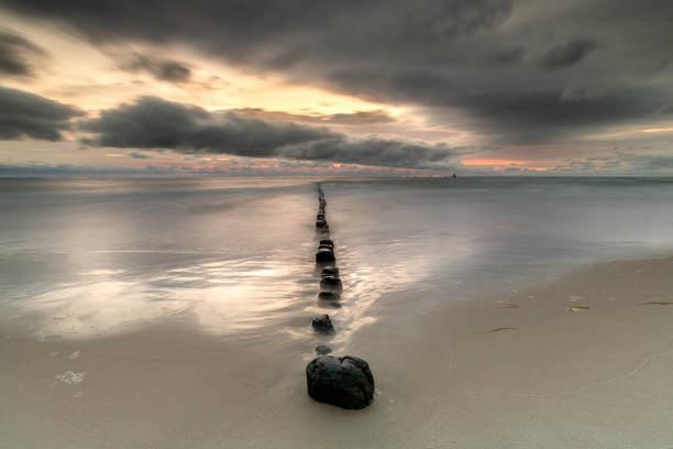 istock Natural landscape from the sea on a cloudy windy day. 1404075904