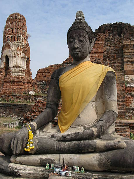 Budda at the Wat stock photo