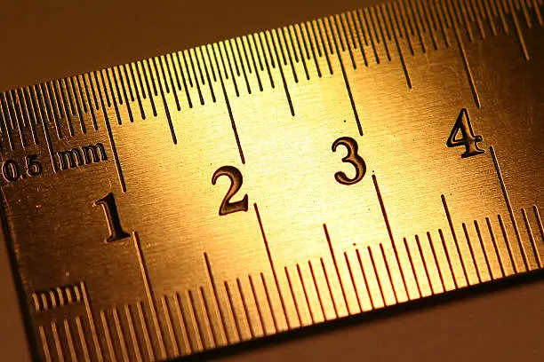 gold color ruler fragment