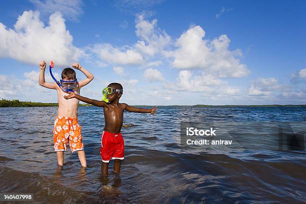 Beach Series Diversity Stock Photo - Download Image Now - Child, Multiracial Group, Snorkeling