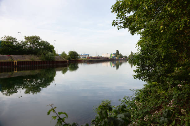 istock Industrial area at Canal (Rhein-Herne-Kanal) 1404080159