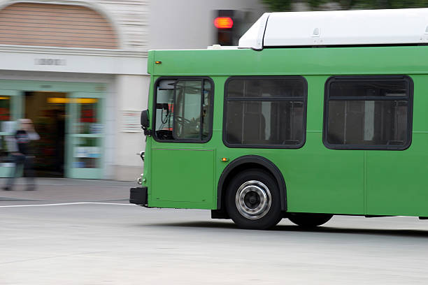 istock Bus on the street 140408030