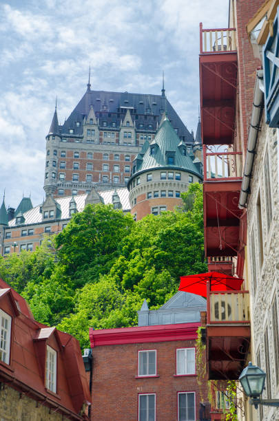 istock Chateau Frontenac from the Petit Champlain street 1404081831