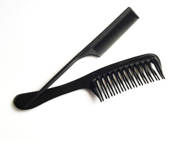 istock Hair combs on the white background 1404081840