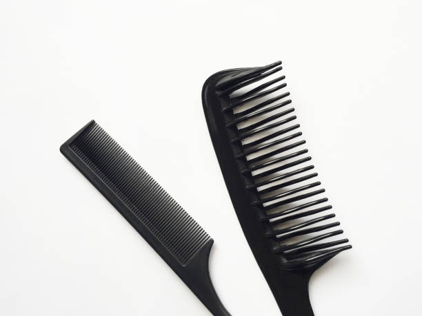 istock Hair combs on the white background 1404081859