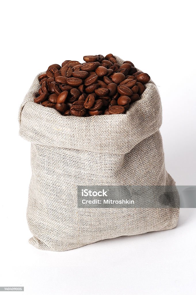 Bolsa pequena de café - Foto de stock de Aniagem de Cânhamo royalty-free