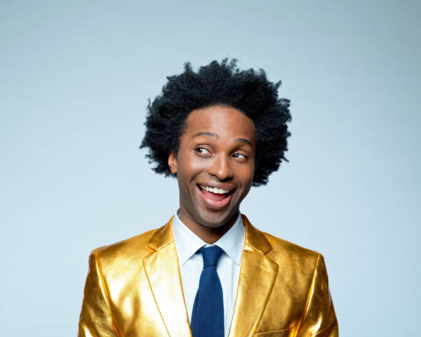 istock Happy businessman looking sideways glance 1404090399