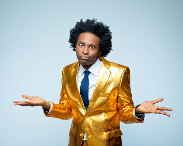 istock Confused man gesturing with facial expression 1404090556