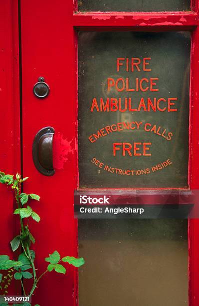 Alte Rote Telefon Box Stockfoto und mehr Bilder von Dorf - Dorf, Dorset, England