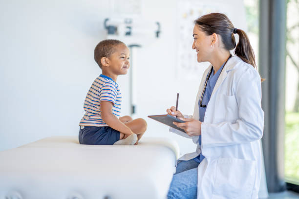 istock Little Boy at the Doctors 1404092931