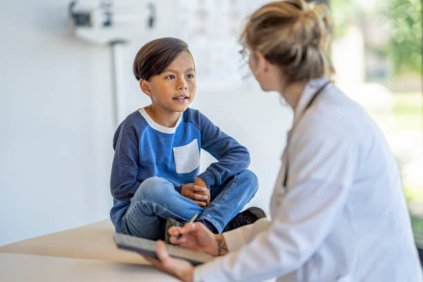 istock Asian Boy at the Doctors 1404092952