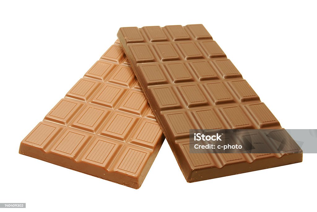 Organic dunkle und Milchschokolade Bars - Lizenzfrei Braun Stock-Foto