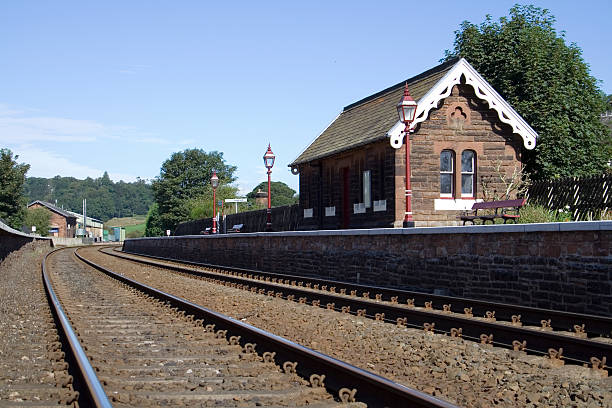 Railroad Station stock photo