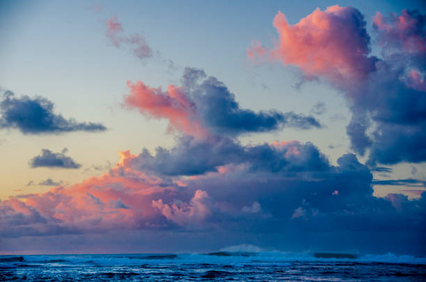 istock Beach, Ocean, Crashing Waves and Clouds in Kauai 1404094889