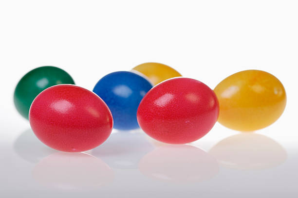 Easter eggs stock photo