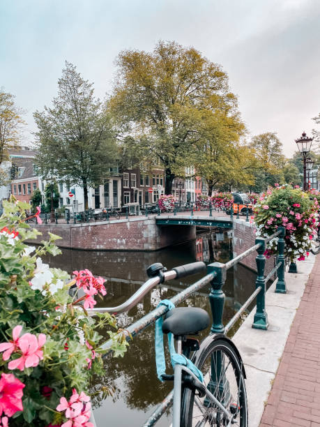 istock Street Looking Over River in Amsterdam 1404097663
