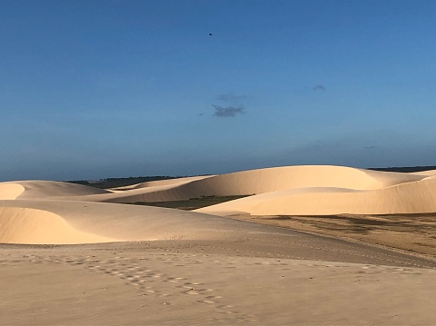 Sand dunes on the bank of the Parnaíba River, in the state of Piauí.