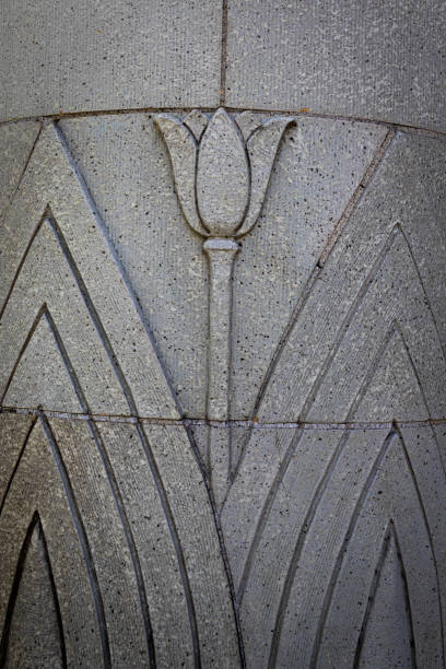istock Granite Plant Carved Decoration on a Masonic Temple Column 1404101121