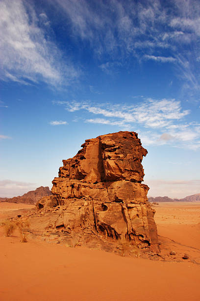 Wadi Rum Desert in Jordan stock photo