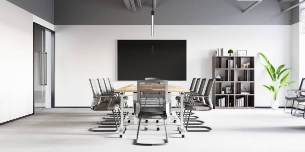 istock Business meeting and working office room 1404108964