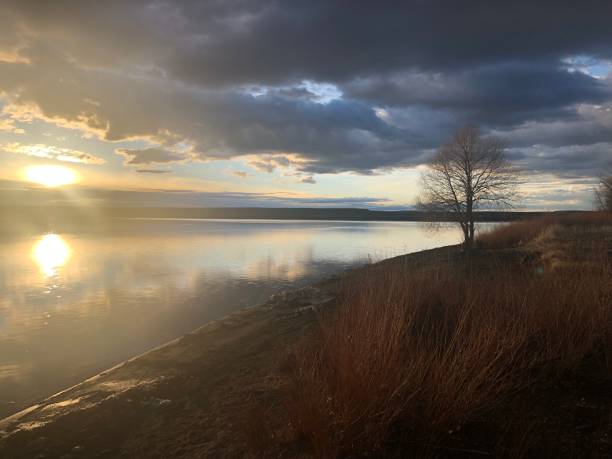 Sunset on the lake